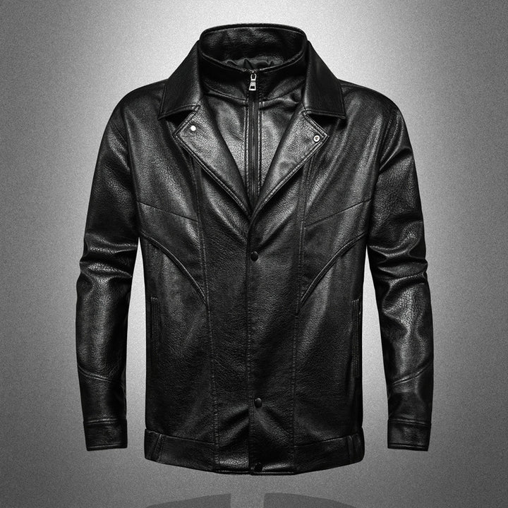 Herren Elegante und Hochwertige Kunstlederjacke Echo Archiv