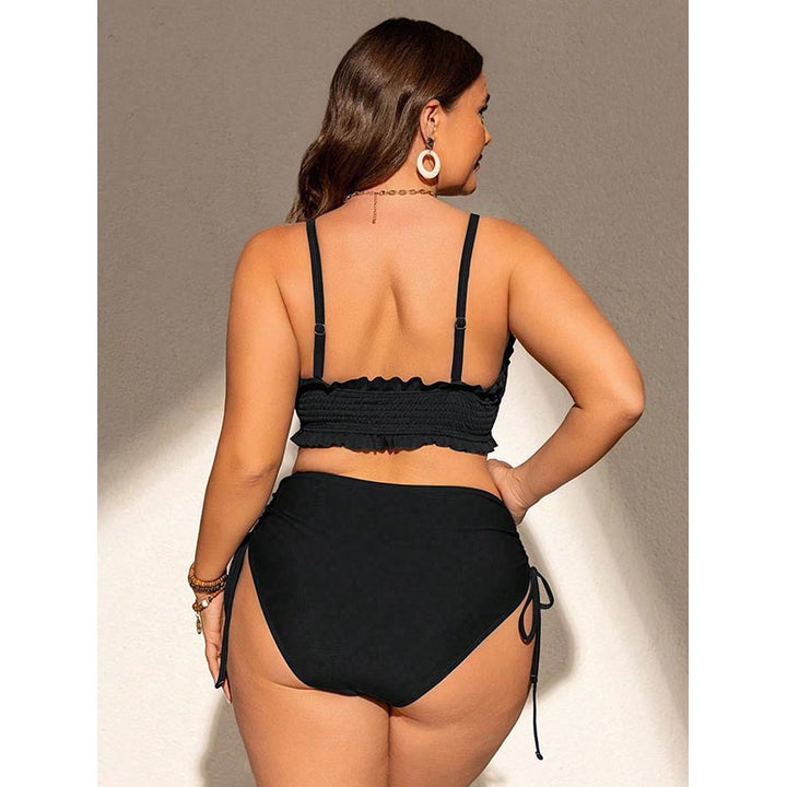 Damen Bandeau-Bikini mit Rüschendetails und verstellbaren Trägern Echo Archiv