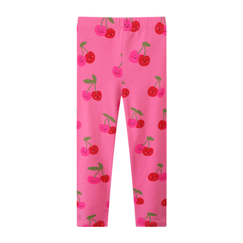 Mädchen Leggings mit fröhlichem Kirschmuster Echo Archiv