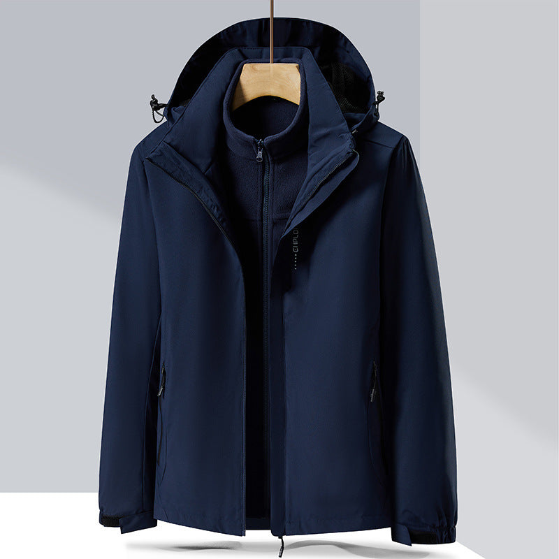 Damen dreilagige Softshelljacke mit herausnehmbarer Fleece‑Innenjacke – Célinea