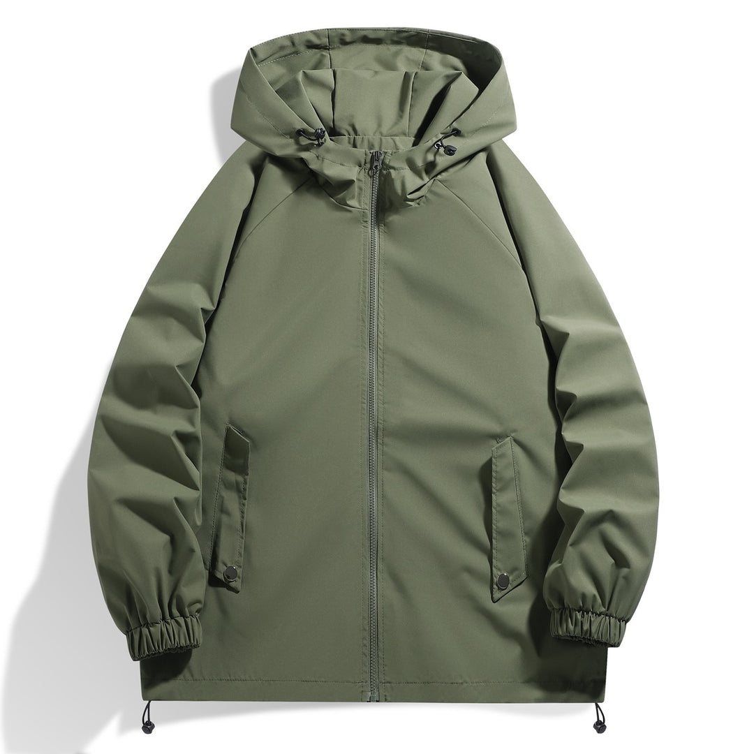 Herren Funktionsjacke mit verstellbarem Kapuzenkragen und elastischen Ärmelbündchen Echoarchiv