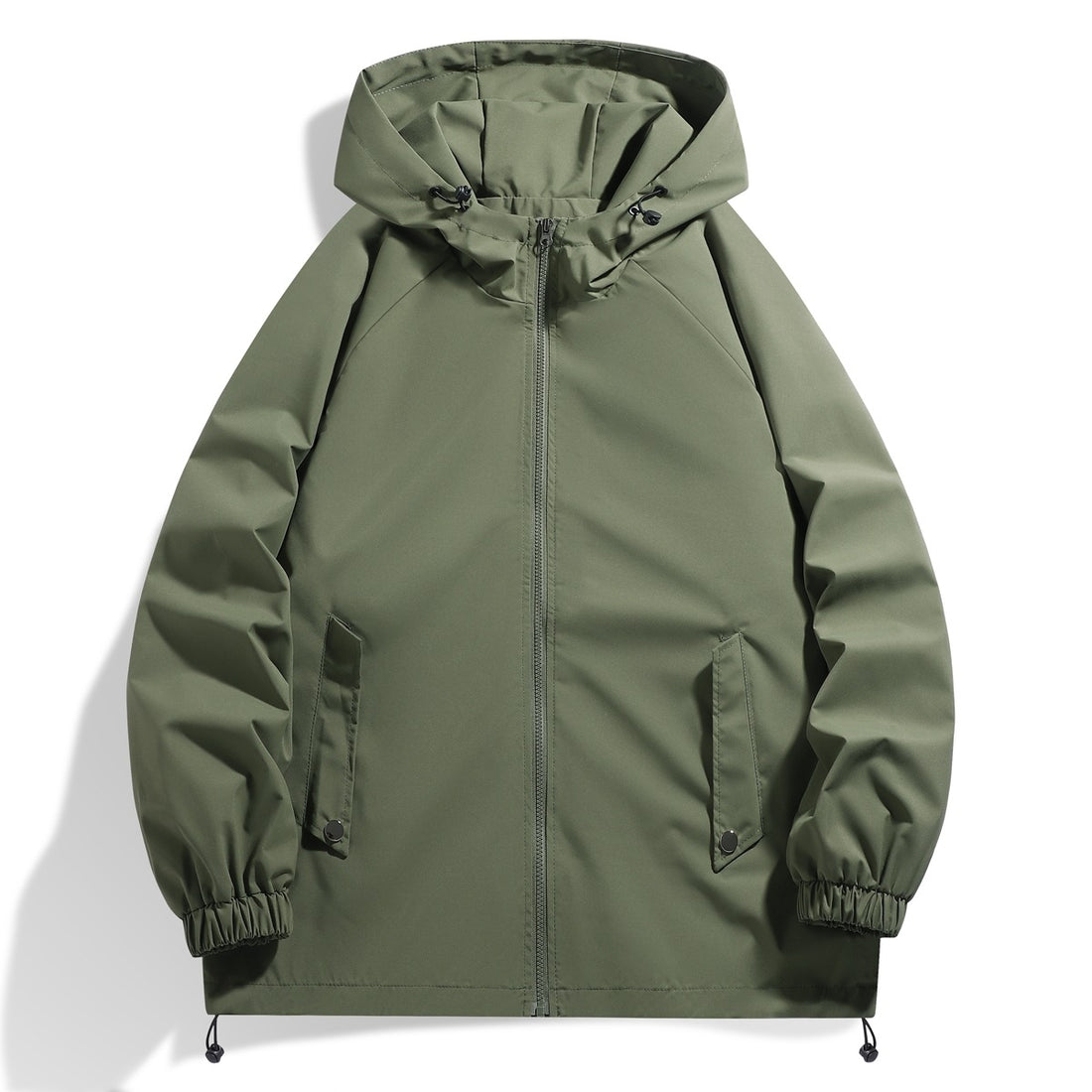 Herren Funktionsjacke mit verstellbarem Kapuzenkragen und elastischen Ärmelbündchen – Taviero