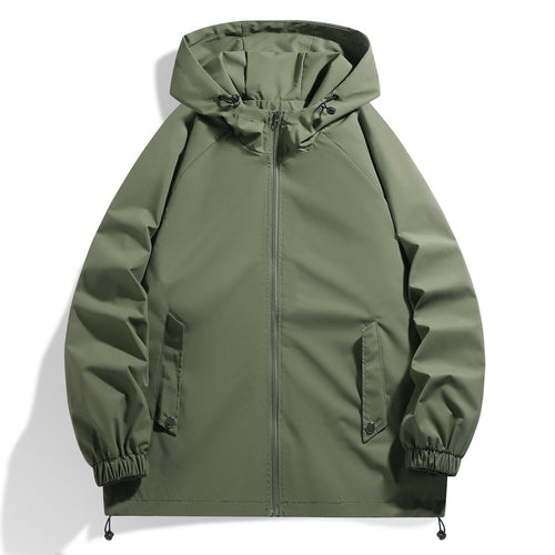 Herren Funktionsjacke mit verstellbarem Kapuzenkragen und elastischen Ärmelbündchen Echoarchiv
