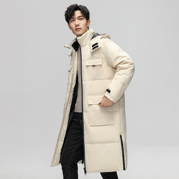 Herren lange Winterjacke mit praktischen Taschen und isolierendem Futter Echoarchiv