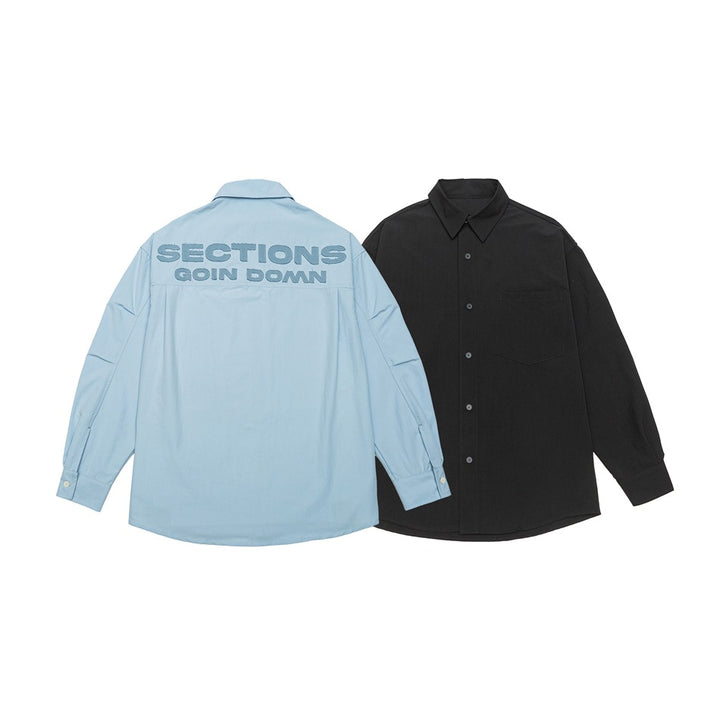 Unisex Kariertes Overshirt im Patchwork-Look mit Brusttasche Echoarchiv