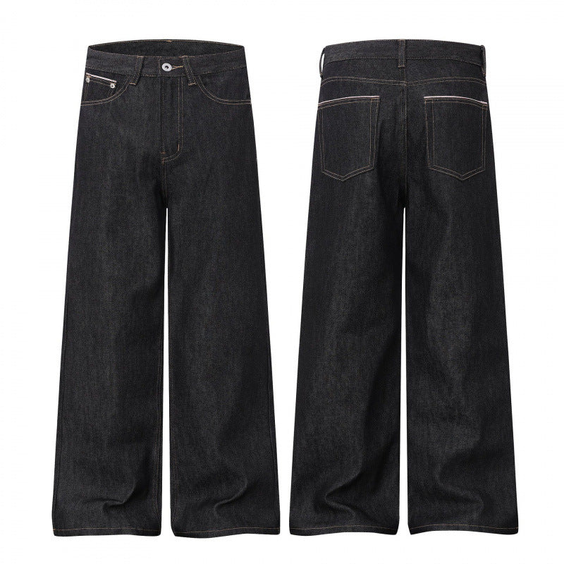 Damen Weite Highwaist-Jeanshose im Balloon-Cut mit weitem Bein und klassischem Taschen-Design Echo Archiv