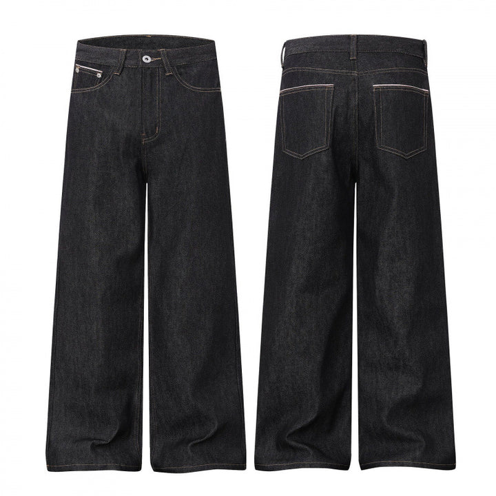 Damen Weite Highwaist-Jeanshose im Balloon-Cut mit weitem Bein und klassischem Taschen-Design Echo Archiv