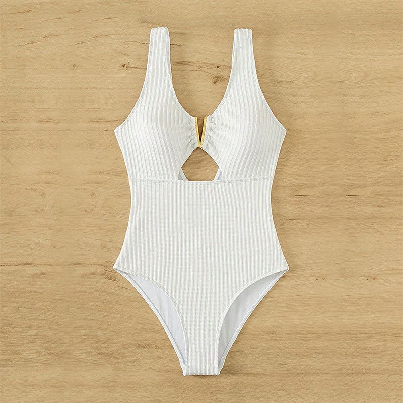 Damen Einteiliger Badeanzug mit geschmackvollem Cut-Out-Design Echo Archiv