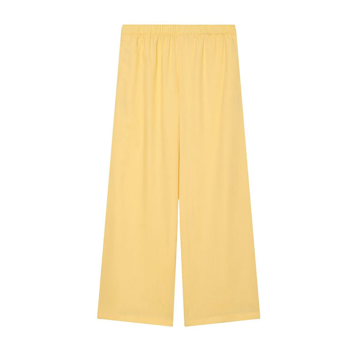 Damen Weite Palazzo-Hose mit elastischem Bund und fließendem Leinenmix Echo Archiv