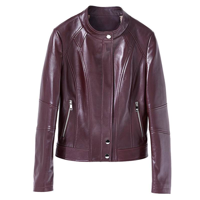 Damen Trendige Bikerjacke aus hochwertigem Leder Echo Archiv