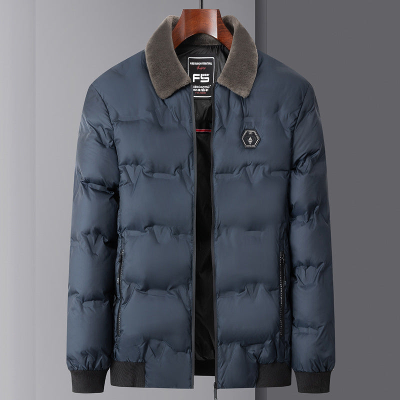 Herren nan gesteppte Thermojacke mit Kunstfellkragen winddicht wasserabweisend und mehreren Reißverschlusstaschen Echo Archiv