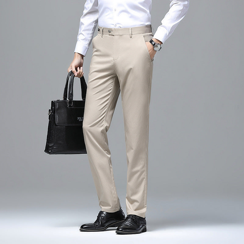 Herren Elegante Business-Chino mit Stretchkomfort und schlankem Bügelsaum Echo Archiv