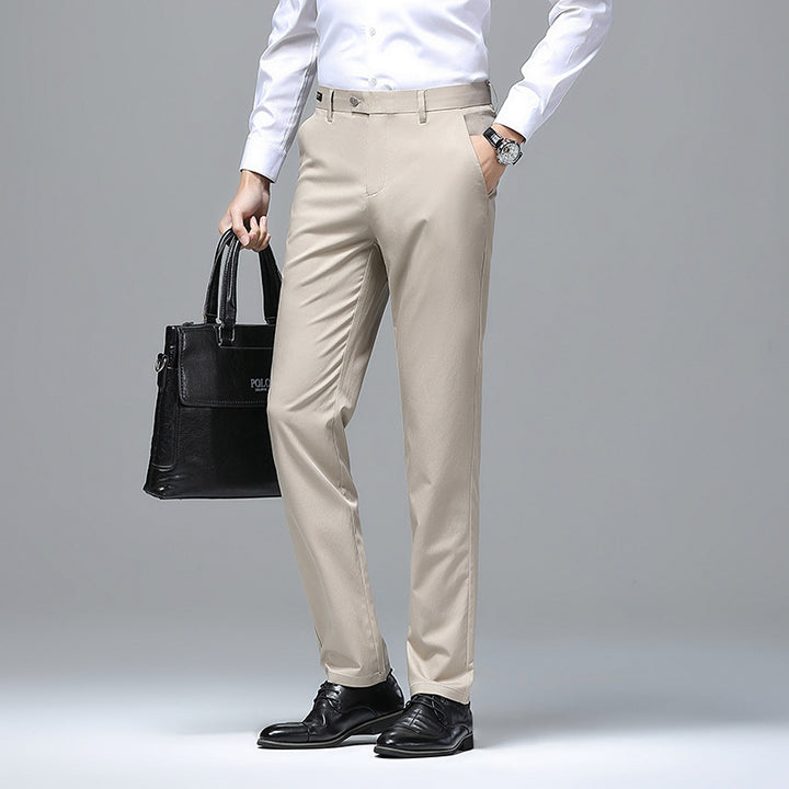 Herren Elegante Business-Chino mit Stretchkomfort und schlankem Bügelsaum Echo Archiv