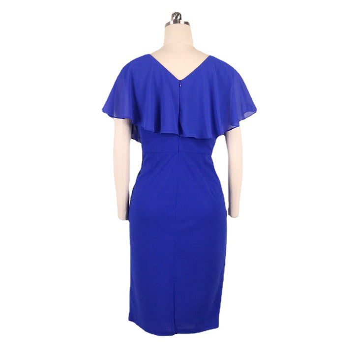 Damen Elegantes Kleid mit schwingenden Volantärmeln Echo Archiv