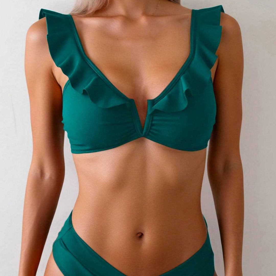 Damen Bikini-Set mit raffinierten Rüschendetails Echo Archiv
