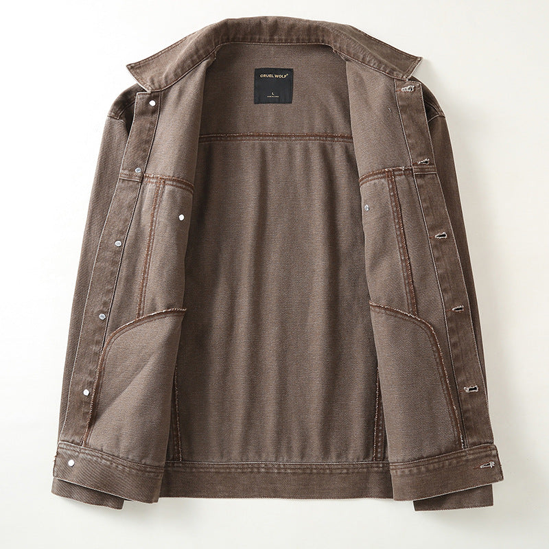 Herren Jeansjacke mit klassischem Schnitt und leichtem Vintage-Wash Echoarchiv