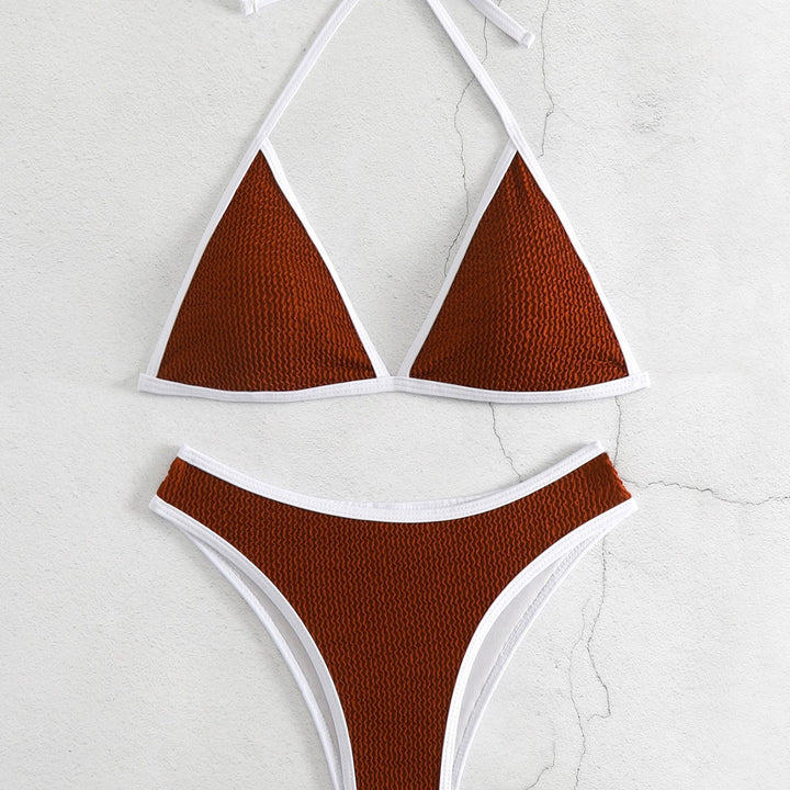 Damen Triangel-Bikini-Set mit kontrastierenden Borten Echo Archiv