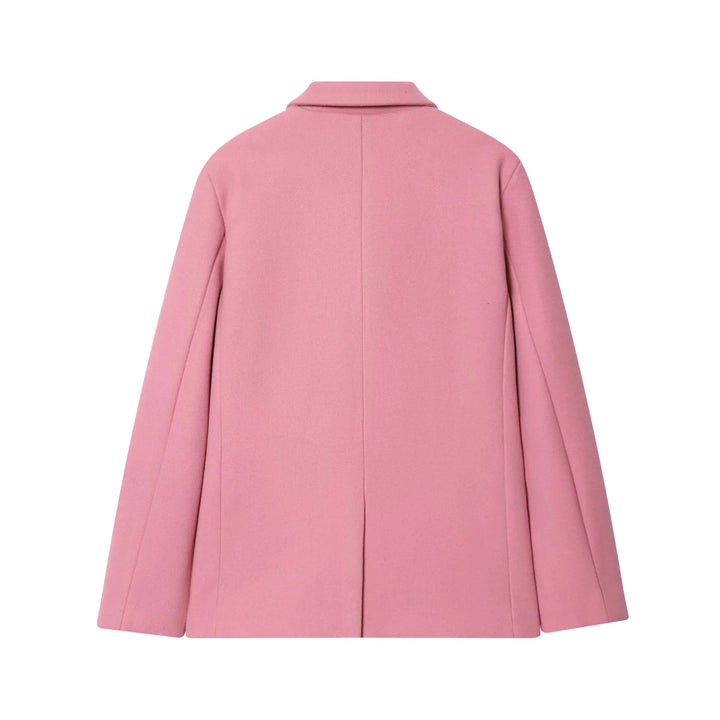 Damen nan taillierter Wollblazer mit Reverskragen und aufgesetzten Taschen Echo Archiv