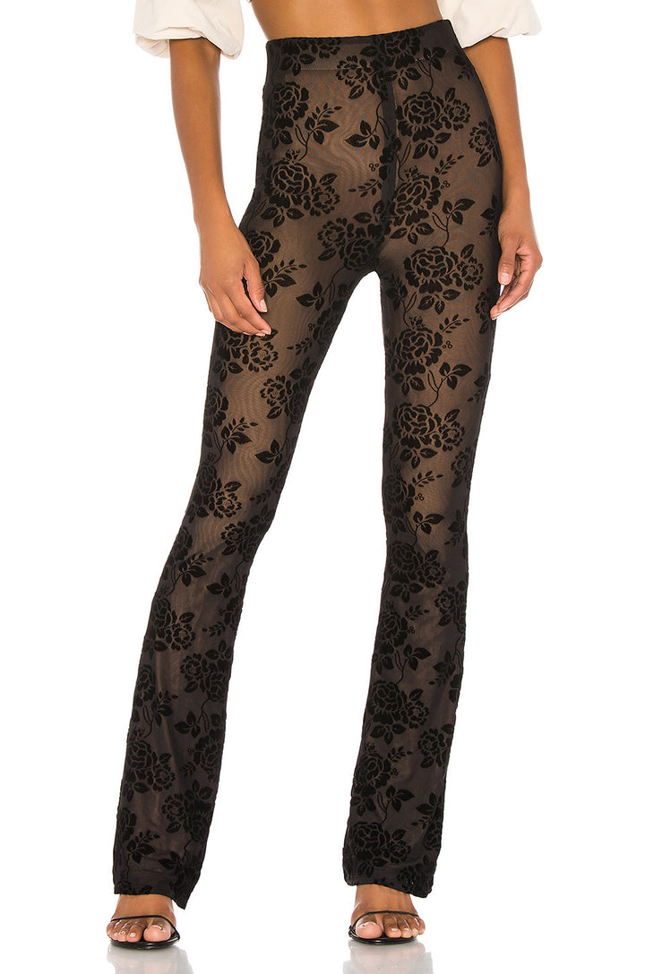 Damen Transparente Blumengemusterte Hose Echo Archiv