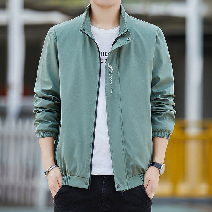 Herren Leichte wasserabweisende Kapuzenjacke im Urban-Minimalstil mit Reißverschluss Echo Archiv