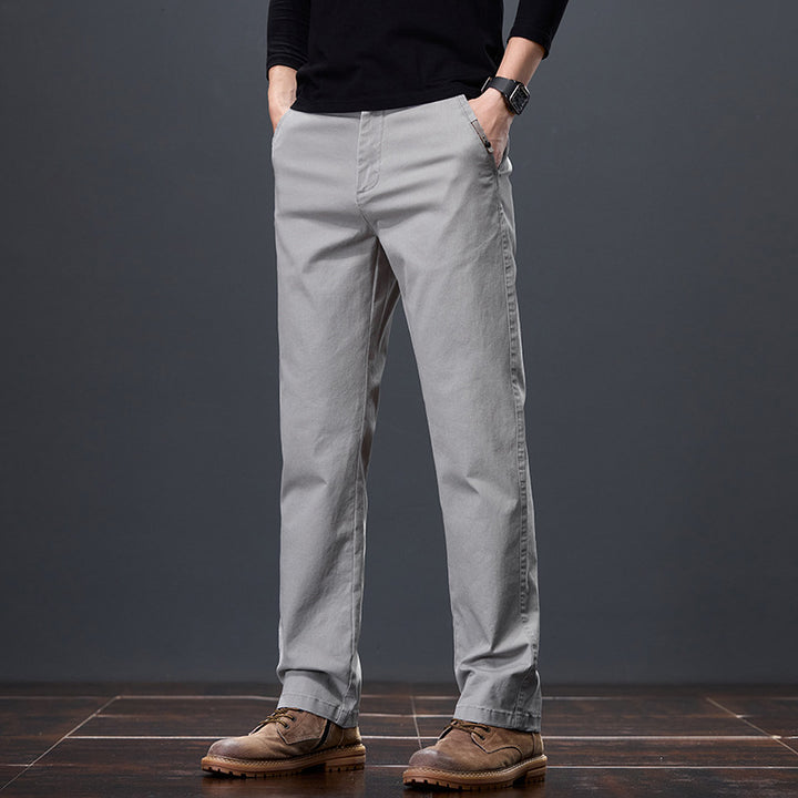 Herren bequeme Chinohose mit elastischem Bund und praktischen Taschen Echoarchiv