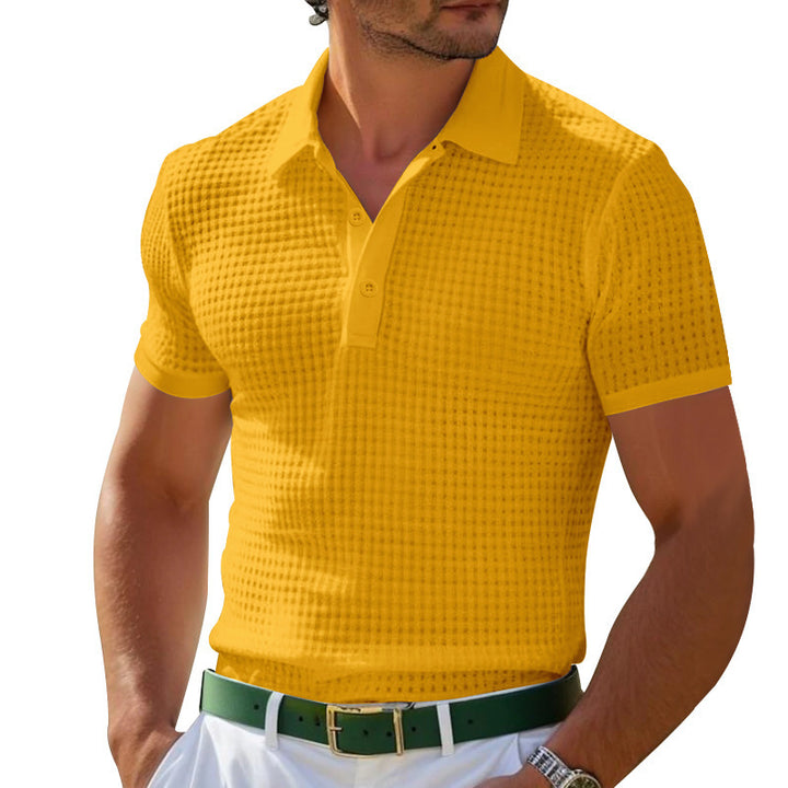 Herren sportliches Poloshirt mit strukturiertem Design und atmungsaktiven Eigenschaften Echoarchiv