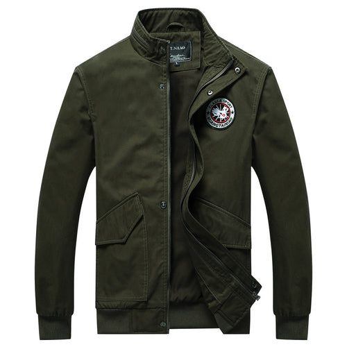 Herren Übergangsjacke im Field‑Bomber‑Mix mit Stehkragen und Multifunktions‑Pattentaschen Echo Archiv