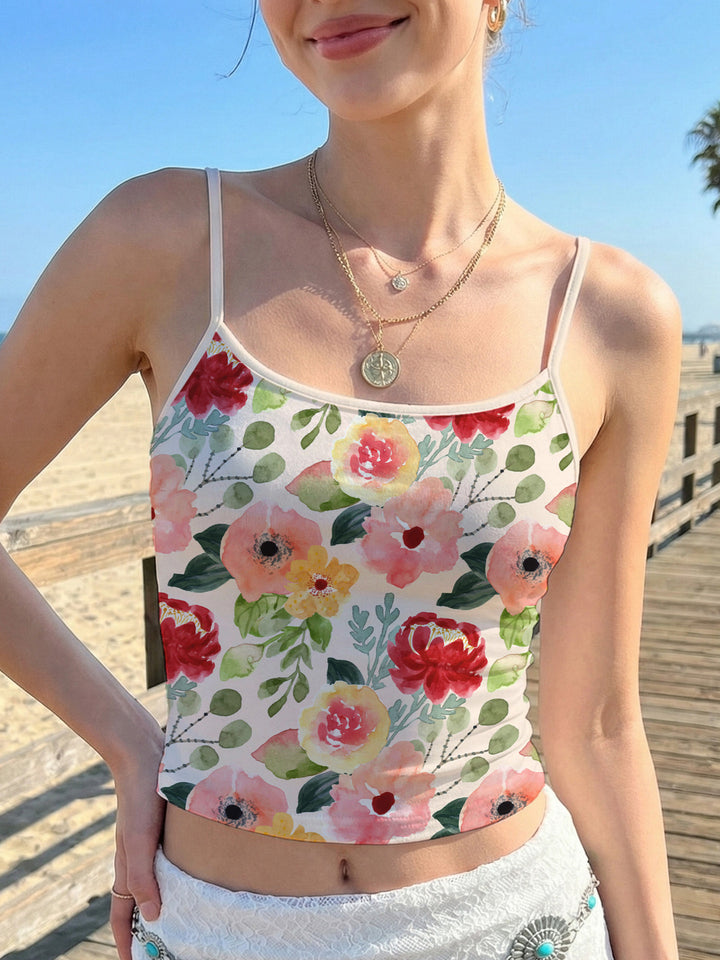 Damen Crop-Top mit buntem Mandala-Design Echo Archiv