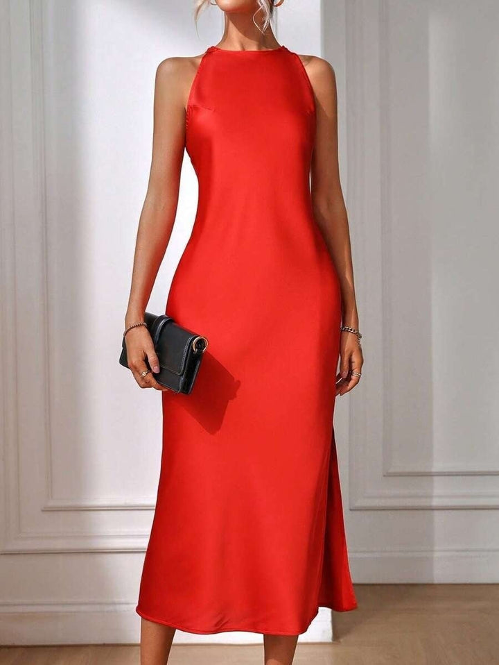 Damen Elegantes Maxikleid mit schmalem Träger und körpernahem Schnitt Echo Archiv