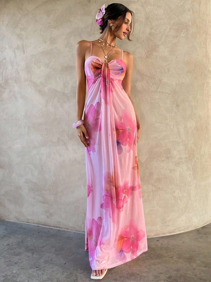 Damen Maxikleid mit floralem Design Echo Archiv