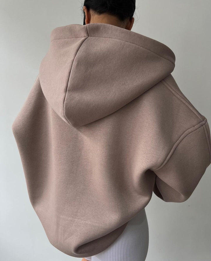 Damen Voluminöser Sculpt-Hoodie mit Oversize-Silhouette und markanter Kapuze Echoarchiv