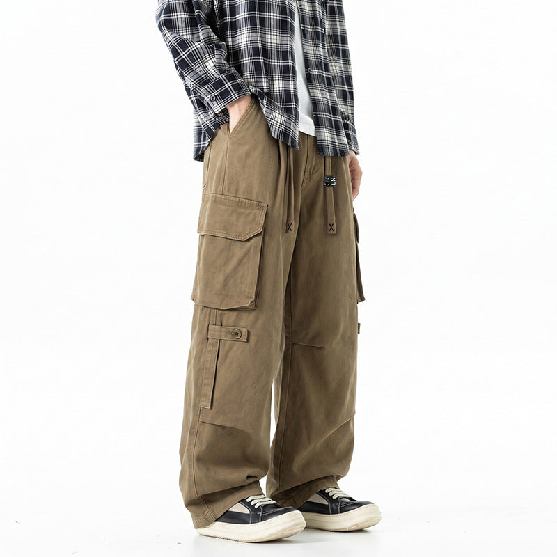 Herren Extraweite Baggy-Cargo-Hose mit Elastikbund, Tunnelzug und Mehrfach‑Utility‑Taschen Echo Archiv