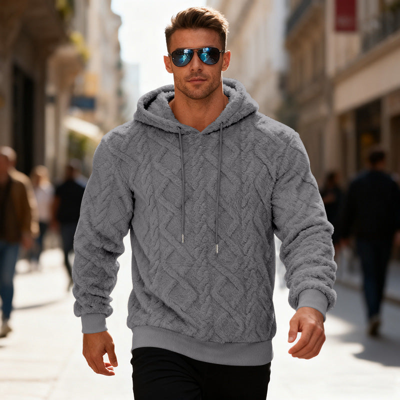 Herren modischer Kapuzenpullover mit strukturiertem Design Echoarchiv