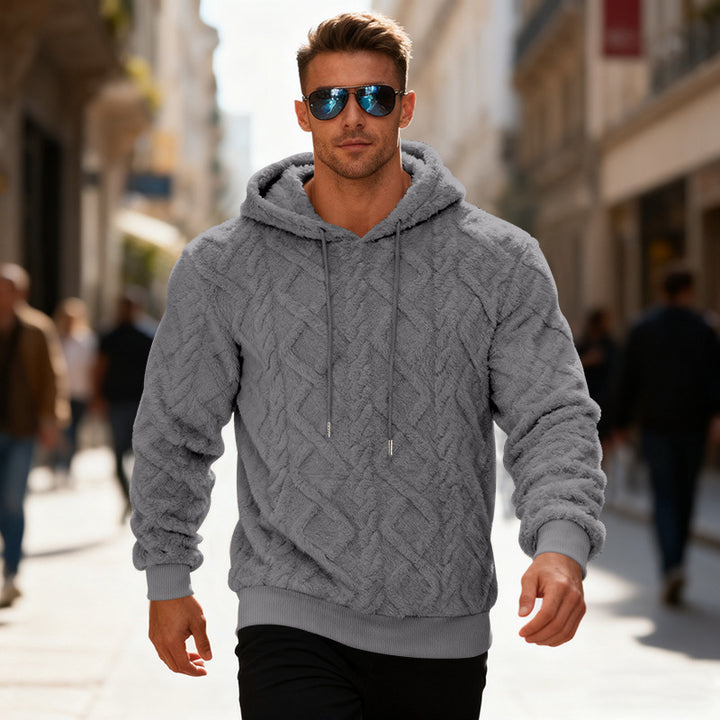 Herren modischer Kapuzenpullover mit strukturiertem Design Echoarchiv