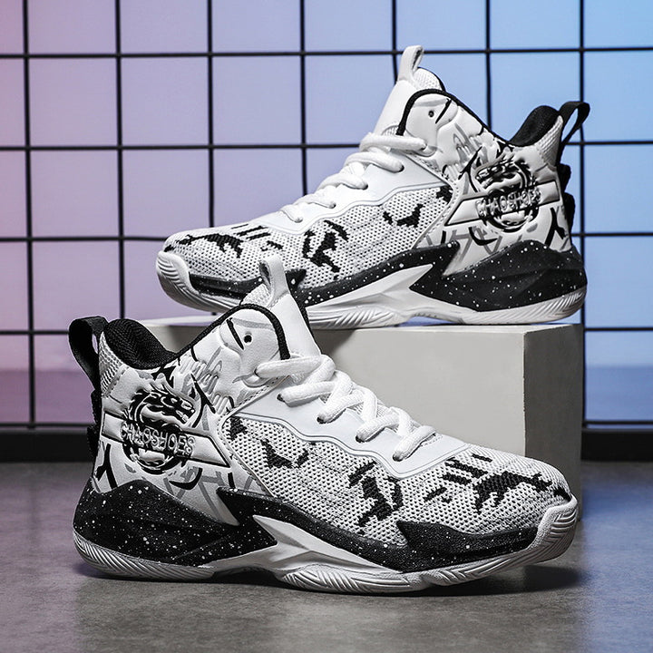 Herren High-Top Basketball-Sneaker mit gestricktem Mesh-Obermaterial, stabiler Fersenkappe und griffiger Profillaufsohle Echo Archiv