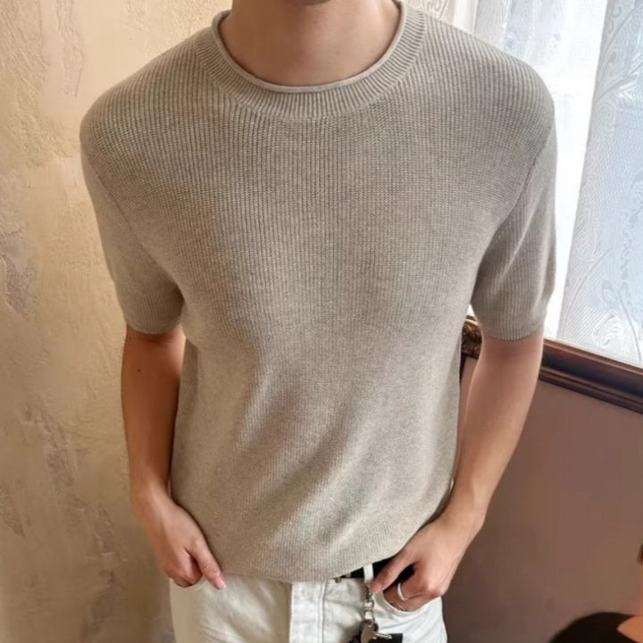 Herren Kurzarm Strickoberteil Echo Archiv