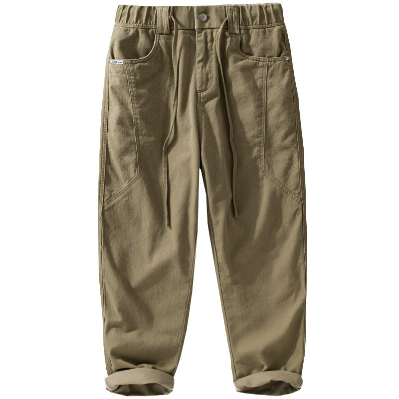 Herren Utility-Cargohose mit elastischem Bund, Tunnelzug und aufgesetzten Taschen Echoarchiv
