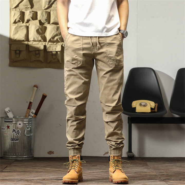 Herren bequeme Cargo-Hose mit elastischem Bund und multifunktionalen Taschen Echoarchiv