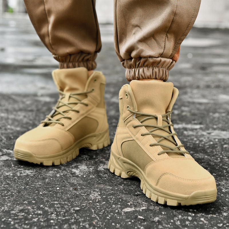 Damen Modische knöchelhohe Einsatz‑Stiefelette im Tactical‑Look mit griffiger Leichtprofilsohle Echo Archiv