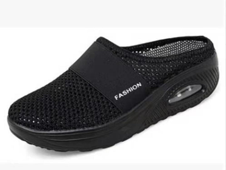 Damen Atmungsaktive Strick‑Mule mit Luftkissen‑Plateau Echo Archiv