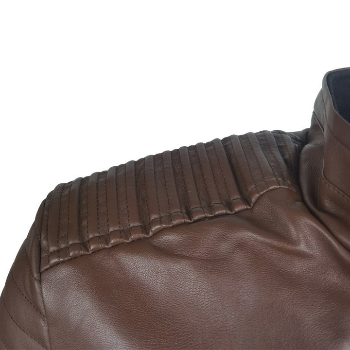 Herren Bikerjacke mit innovativen Steppdetails und praktischen Reißverschlusstaschen Echoarchiv