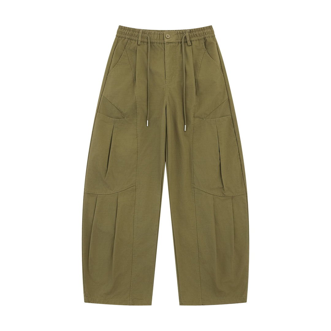 Damen Weite Cargo-Culotte mit elastischem Bund und großen Pattentaschen Echoarchiv