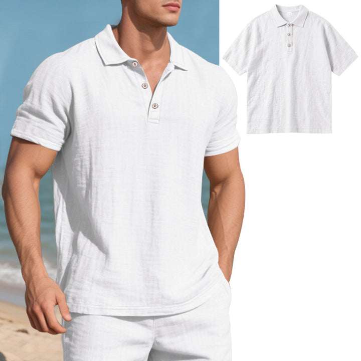 Herren Poloshirt mit atmungsaktiver Struktur und klassischem Kragen Echoarchiv