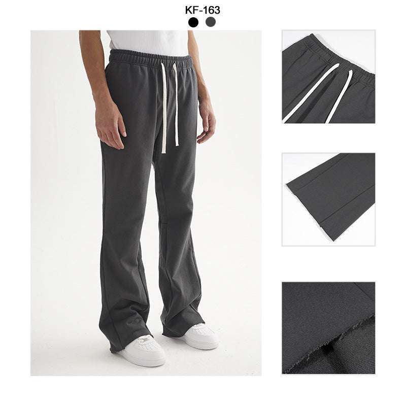 Damen Flared Sweathose mit weitem Bein, elastischem Bund und Kordelzug Echo Archiv