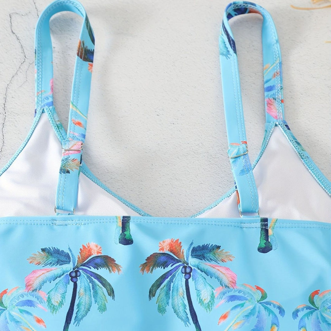 Damen Rüschen-Bikini-Top mit Shorts Echo Archiv