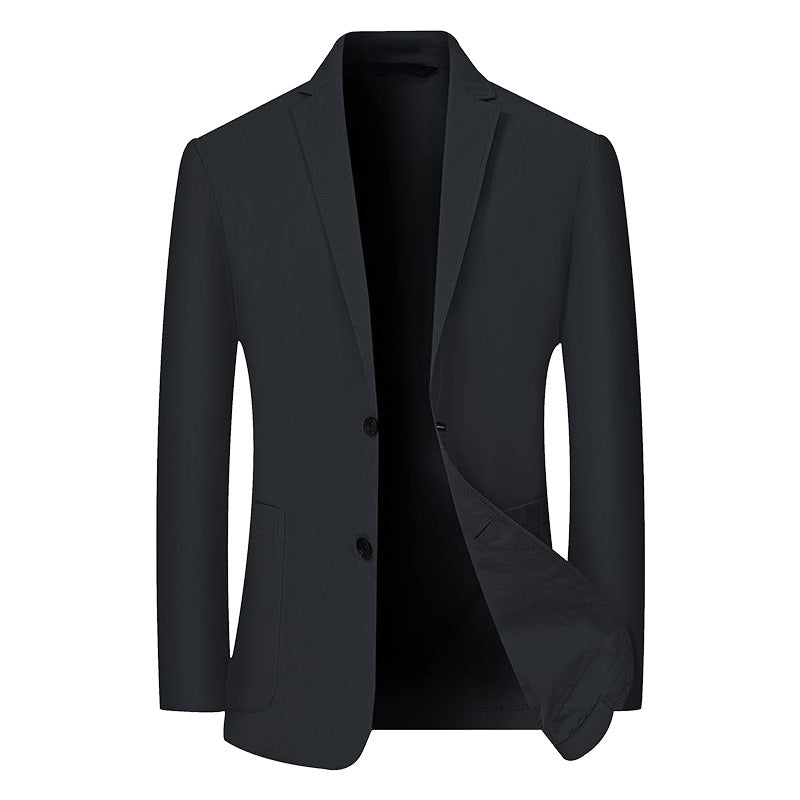 Herren Modernes Stretch Business-Sakko mit schmalem Schnitt und aufgesetzten Taschen – Tianoro