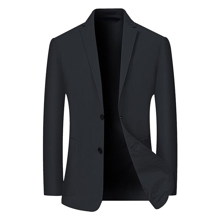 Herren Modernes Stretch Business-Sakko mit schmalem Schnitt und aufgesetzten Taschen – Tianoro