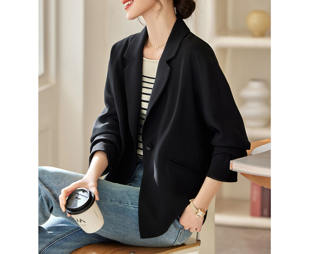 Damen Elegante oversized Blazerjacke Echoarchiv