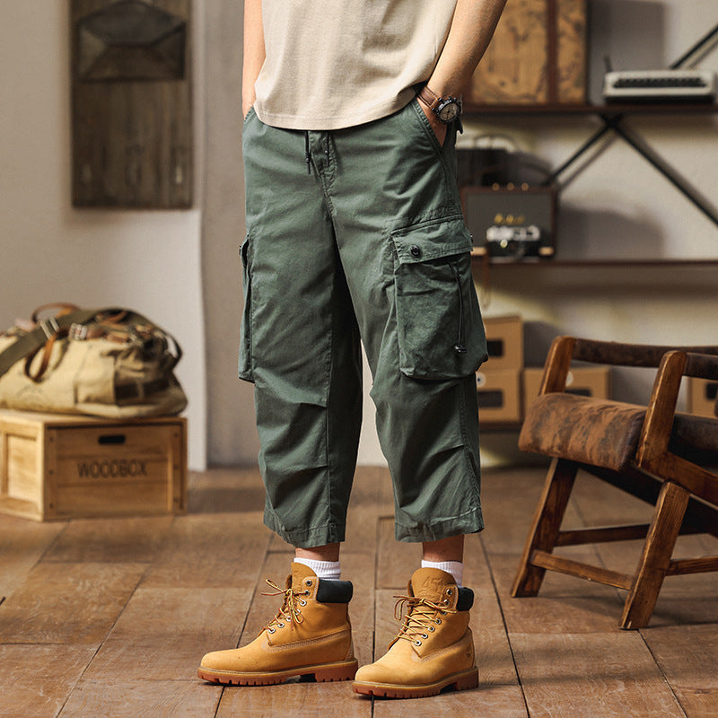 Herren Cargo-Hose mit multifunktionalen Taschen und elastischem Bund Echoarchiv 1758210203