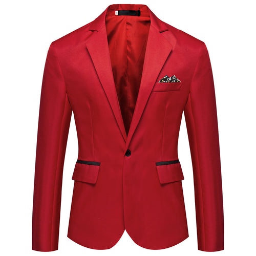 Herren modischer und eleganter Anzugjacke mit satiniertem Finish Echoarchiv
